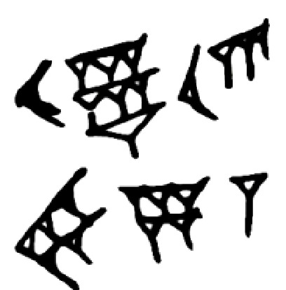 The cuneiform detail examined in Session 9